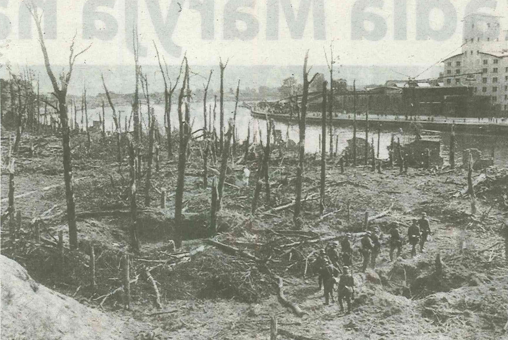 Westerplatte po zakończeniu walk we wrześniu 1939.