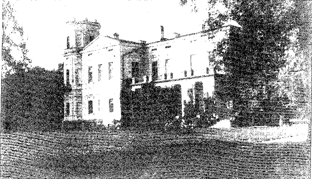 Biała Waka. Elewacja ogrodowa pałacu, przed 1939 r.