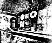 Sala modłów w Israelitische Krankenhaus, stan z 1904 r., reprod. K. Burski.