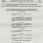 Umowa między RFN a Izraelem została podpisana 10 września 1952 r. w Luksemburgu, zawiera informacje pokazujące, że zagadnienie aktywów pozostawionych po wojnie bezpotomnie było już wtedy w 1952 r. nie tylko dyskutowane, ale też kompleksowo, finansowo przez obie strony rozwiązane!