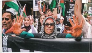 ❖ Manifestacja propalestyńska w Sydney, 7 marca 2024 r.Poniżej: ❖ Podobna manifestacja w Krakowie, 20 czerwca 2024 r.